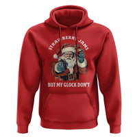 Strawberry Jams But My Gun Do Not Hoodie Funny Santa Gun Christmas - Wonder Print Shop