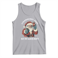 Strawberry Jams But My Gun Do Not Tank Top Funny Santa Gun Christmas - Wonder Print Shop
