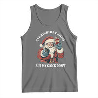 Strawberry Jams But My Gun Do Not Tank Top Funny Santa Gun Christmas - Wonder Print Shop