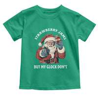 Strawberry Jams But My Gun Do Not Toddler T Shirt Funny Santa Gun Christmas - Wonder Print Shop