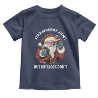 Strawberry Jams But My Gun Do Not Toddler T Shirt Funny Santa Gun Christmas - Wonder Print Shop