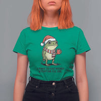 I Have to Say Weird Stuff Or I Will Die T Shirt For Women Funny Frog Christmas Meme - Wonder Print Shop
