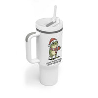I Have to Say Weird Stuff Or I Will Die Tumbler With Handle Funny Frog Christmas Meme - Wonder Print Shop