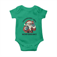 Funny Santa Gun Christmas Baby Onesie Strawberry Jams But My Gun Do Not - Wonder Print Shop