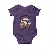Funny Santa Gun Christmas Baby Onesie Strawberry Jams But My Gun Do Not - Wonder Print Shop