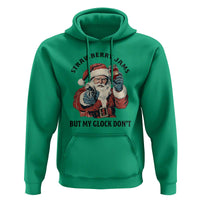 Funny Santa Gun Christmas Hoodie Strawberry Jams But My Gun Do Not - Wonder Print Shop
