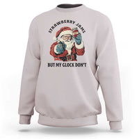 Funny Santa Gun Christmas Sweatshirt Strawberry Jams But My Gun Do Not - Wonder Print Shop