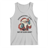 Funny Santa Gun Christmas Tank Top Strawberry Jams But My Gun Do Not - Wonder Print Shop