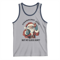 Funny Santa Gun Christmas Tank Top Strawberry Jams But My Gun Do Not - Wonder Print Shop