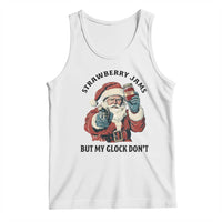 Funny Santa Gun Christmas Tank Top Strawberry Jams But My Gun Do Not - Wonder Print Shop