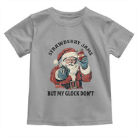 Funny Santa Gun Christmas Toddler T Shirt Strawberry Jams But My Gun Do Not - Wonder Print Shop