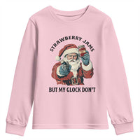 Funny Santa Gun Christmas Youth Sweatshirt Strawberry Jams But My Gun Do Not - Wonder Print Shop