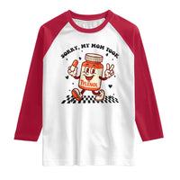 Funny Tylenol Joke Raglan Shirt Please Be Patient My Mom Took Tylenol - Wonder Print Shop