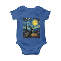 67 Cat Meme Baby Onesie Funny Six Seven Cat Starry Night Van Gogh - Wonder Print Shop
