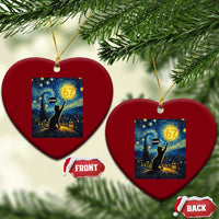 67 Cat Meme Ceramic Ornament Funny Six Seven Cat Starry Night Van Gogh - Wonder Print Shop