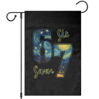 67 Six Seven Meme Garden Flag Starry Night Van Gogh - Wonder Print Shop