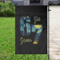 67 Six Seven Meme Garden Flag Starry Night Van Gogh - Wonder Print Shop