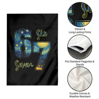 67 Six Seven Meme Garden Flag Starry Night Van Gogh - Wonder Print Shop