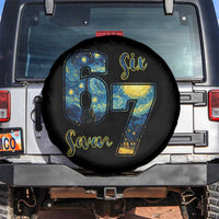 67 Six Seven Meme Spare Tire Cover Starry Night Van Gogh - Wonder Print Shop