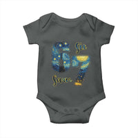 67 Six Seven Meme Baby Onesie Starry Night Van Gogh - Wonder Print Shop