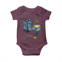 67 Six Seven Meme Baby Onesie Starry Night Van Gogh - Wonder Print Shop