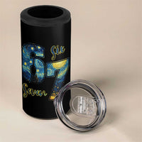 67 Six Seven Meme 4 in 1 Can Cooler Tumbler Starry Night Van Gogh - Wonder Print Shop