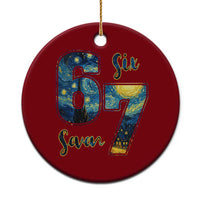 67 Six Seven Meme Ceramic Ornament Starry Night Van Gogh - Wonder Print Shop