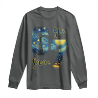 67 Six Seven Meme Long Sleeve Shirt Starry Night Van Gogh - Wonder Print Shop