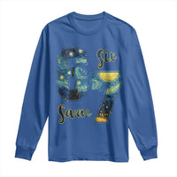 67 Six Seven Meme Long Sleeve Shirt Starry Night Van Gogh - Wonder Print Shop