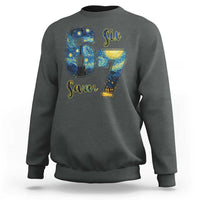 67 Six Seven Meme Sweatshirt Starry Night Van Gogh - Wonder Print Shop