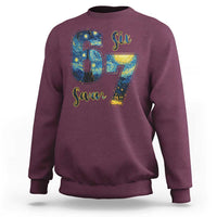 67 Six Seven Meme Sweatshirt Starry Night Van Gogh - Wonder Print Shop