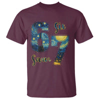 67 Six Seven Meme T Shirt Starry Night Van Gogh - Wonder Print Shop