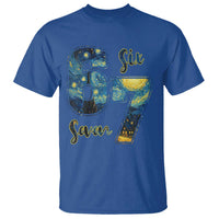 67 Six Seven Meme T Shirt Starry Night Van Gogh - Wonder Print Shop