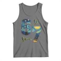67 Six Seven Meme Tank Top Starry Night Van Gogh - Wonder Print Shop