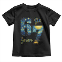 67 Six Seven Meme Toddler T Shirt Starry Night Van Gogh - Wonder Print Shop