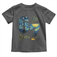 67 Six Seven Meme Toddler T Shirt Starry Night Van Gogh - Wonder Print Shop