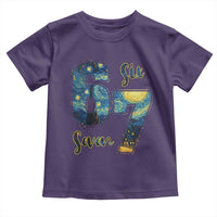 67 Six Seven Meme Toddler T Shirt Starry Night Van Gogh - Wonder Print Shop