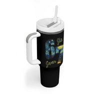 67 Six Seven Meme Tumbler With Handle Starry Night Van Gogh - Wonder Print Shop