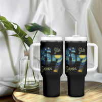 67 Six Seven Meme Tumbler With Handle Starry Night Van Gogh - Wonder Print Shop