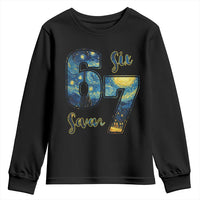 67 Six Seven Meme Youth Sweatshirt Starry Night Van Gogh - Wonder Print Shop