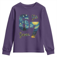 67 Six Seven Meme Youth Sweatshirt Starry Night Van Gogh - Wonder Print Shop