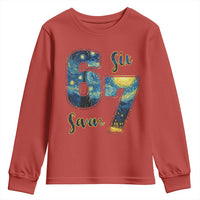 67 Six Seven Meme Youth Sweatshirt Starry Night Van Gogh - Wonder Print Shop