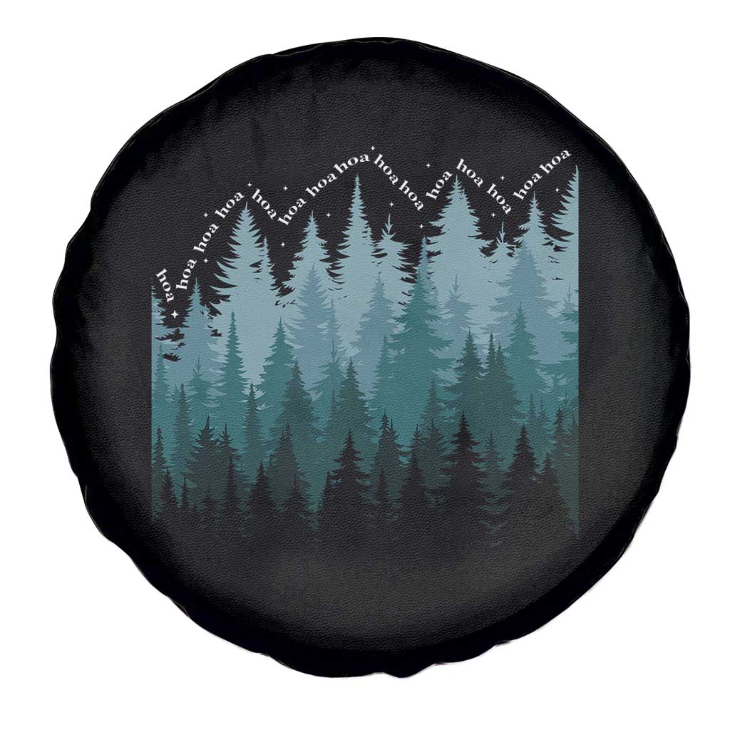 Hoa Hoa Hoa Spare Tire Cover Twilight Lover Pine Forest Cozy - Wonder Print Shop