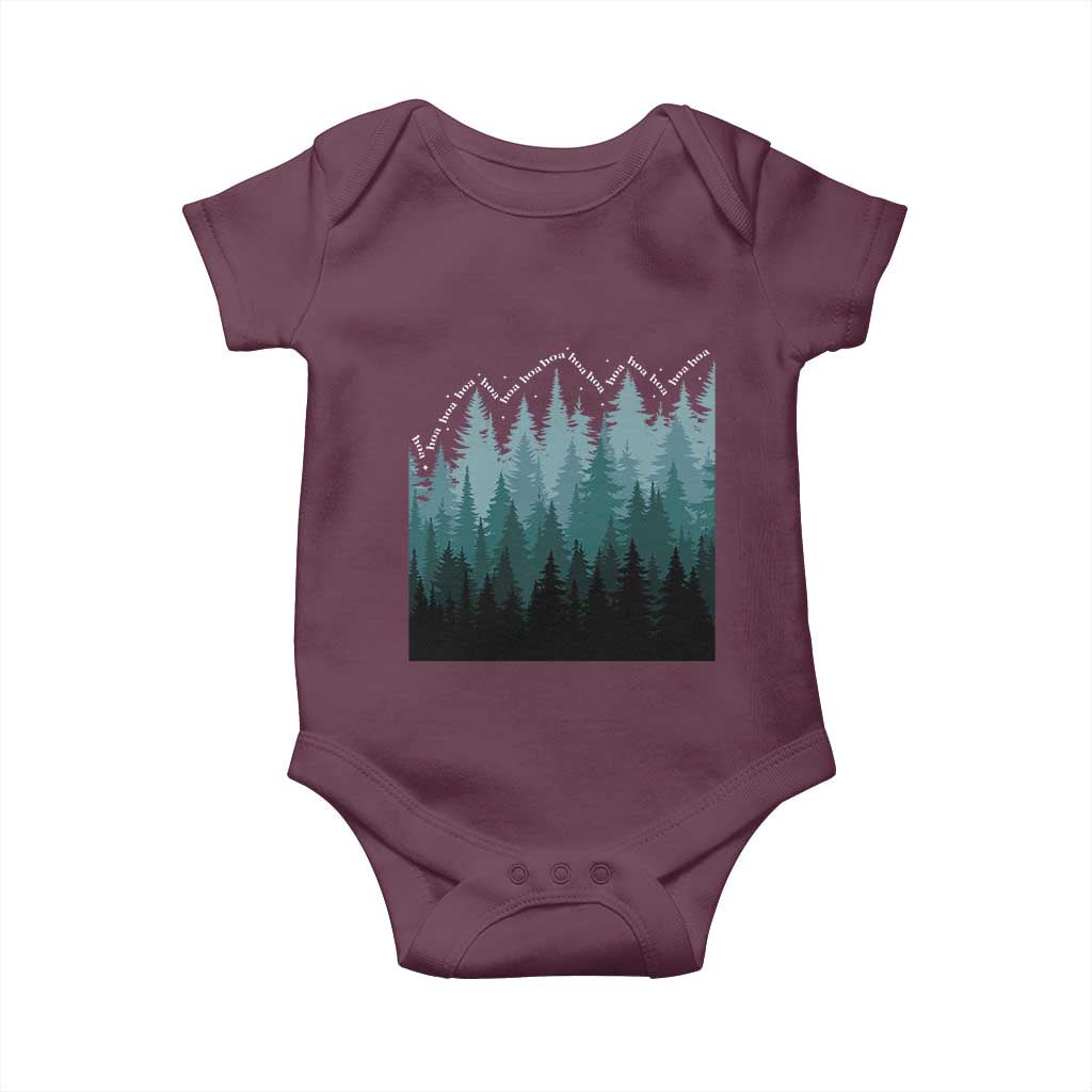 Hoa Hoa Hoa Baby Onesie Twilight Lover Pine Forest Cozy - Wonder Print Shop