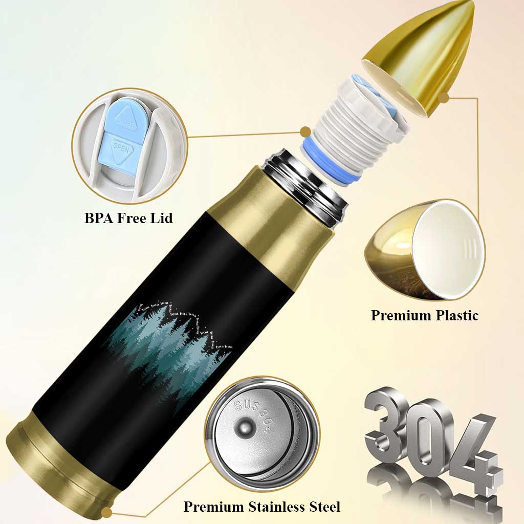 Hoa Hoa Hoa Bullet Tumbler Twilight Lover Pine Forest Cozy - Wonder Print Shop