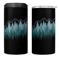 Hoa Hoa Hoa 4 in 1 Can Cooler Tumbler Twilight Lover Pine Forest Cozy - Wonder Print Shop