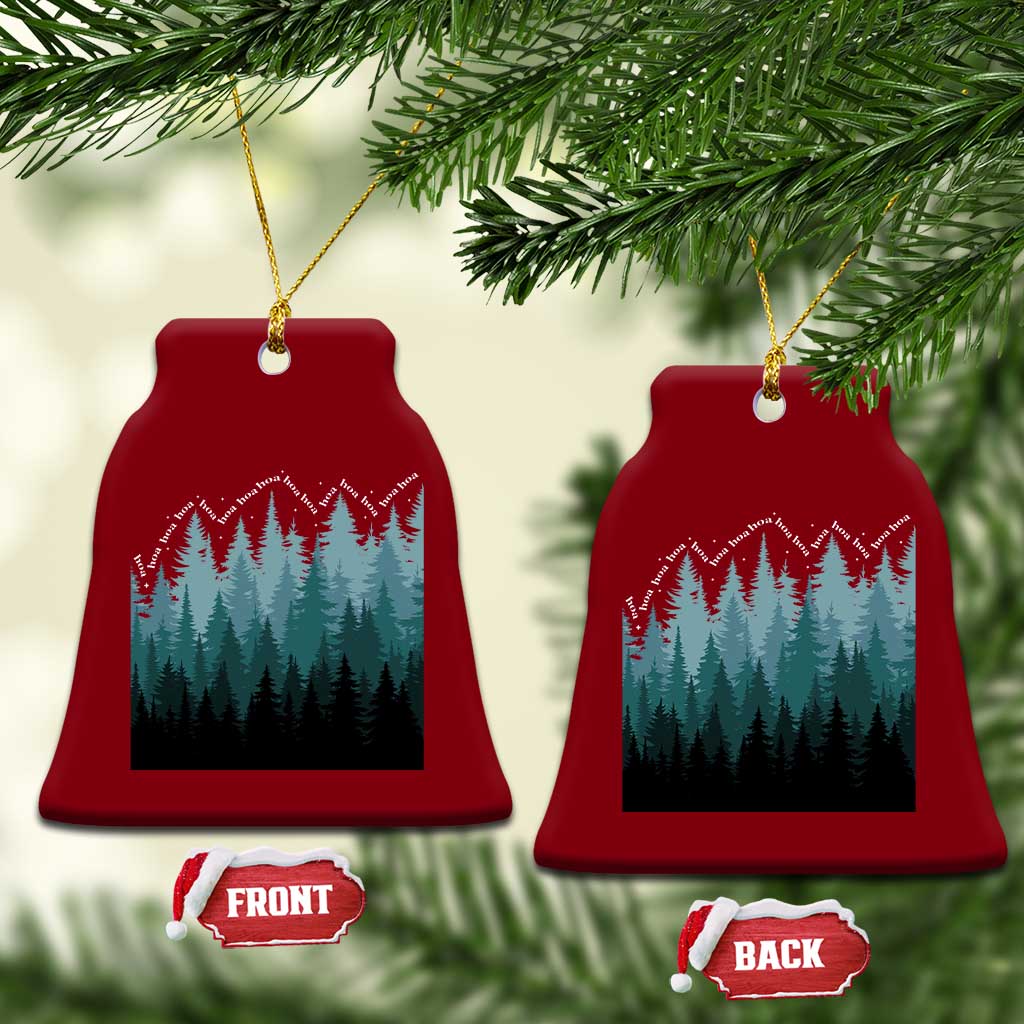 Hoa Hoa Hoa Ceramic Ornament Twilight Lover Pine Forest Cozy - Wonder Print Shop