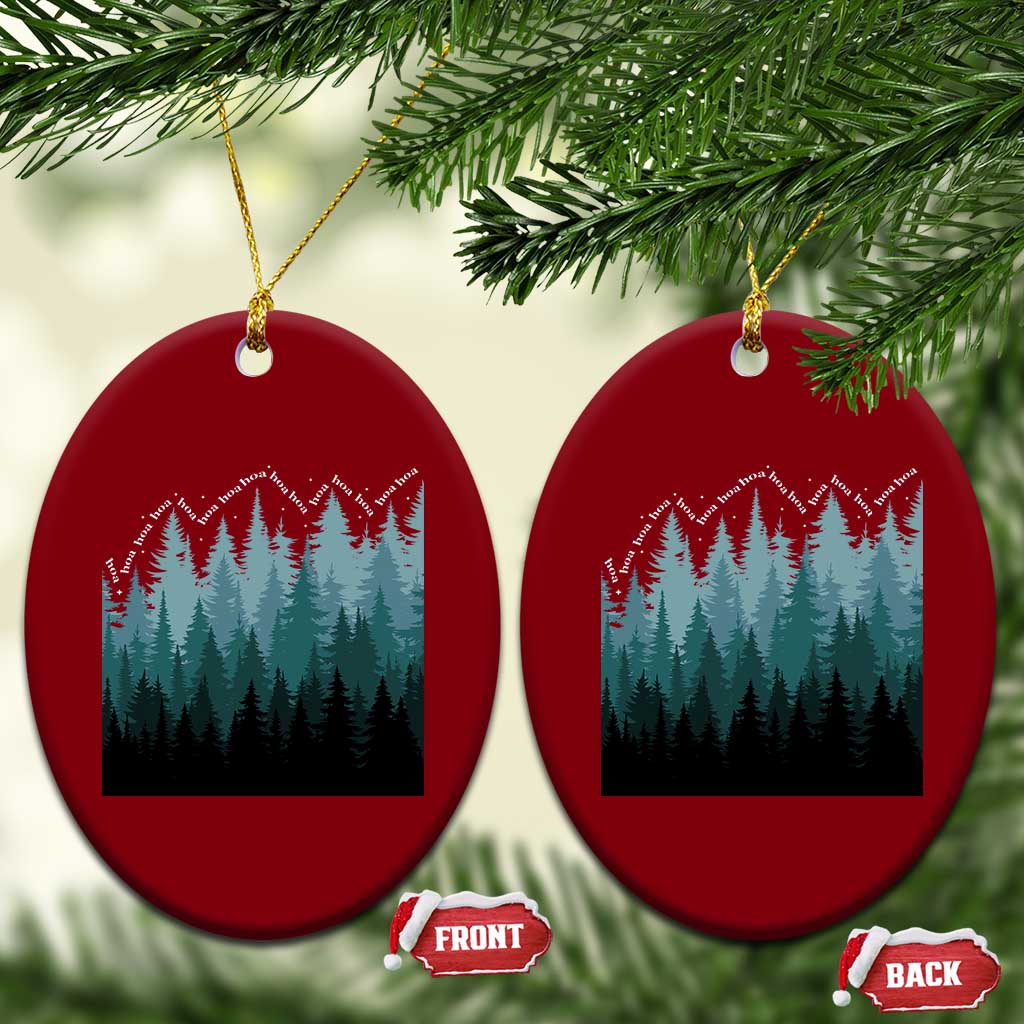 Hoa Hoa Hoa Ceramic Ornament Twilight Lover Pine Forest Cozy - Wonder Print Shop
