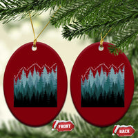 Hoa Hoa Hoa Ceramic Ornament Twilight Lover Pine Forest Cozy - Wonder Print Shop