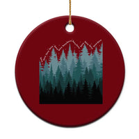 Hoa Hoa Hoa Ceramic Ornament Twilight Lover Pine Forest Cozy - Wonder Print Shop